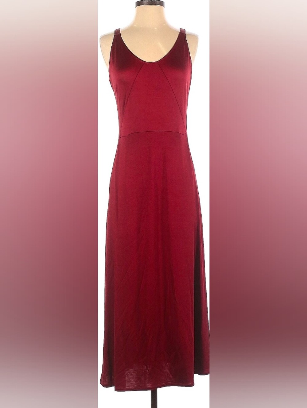 Mango Deep Red Maxi Skirt
